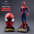 Marvel Iron Man SpiderMan Captain America Joints Mobility Transform Shape Action Figure PVC Model Collect Ornaments Toys Gifts