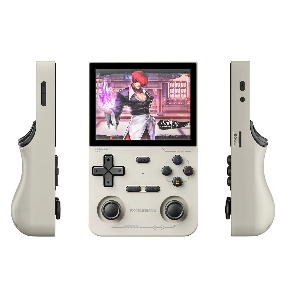 GAMINJA Retro Handheld Video Game Console Linux System 3.5 Inch IPS Screen Portable Pocket Game Player 64GB Games for Kids Gift