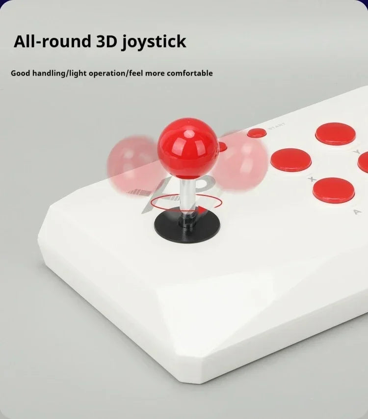 X6 Retro Video Game Console 2.4G Wireless 4K HD Double Rocker Console Stick 64GB Built-In 15000 Retro Games for Play Kids Gift