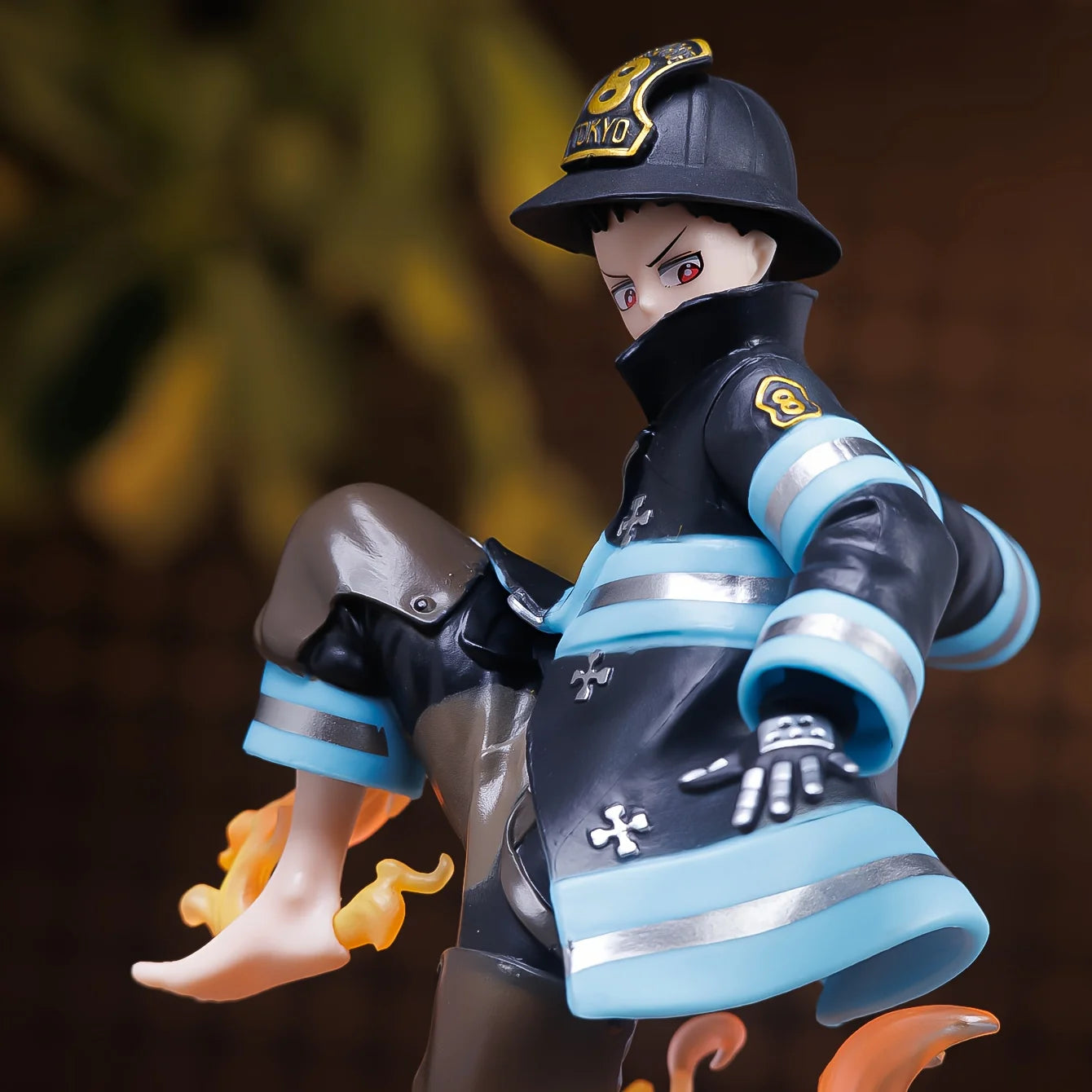Enen no Shouboutai (Fire Force) Shinra Anime Charakter Statue Modell Sammlerfigur Spielzeug Dekoration Anime Merchandise Kleines Gi