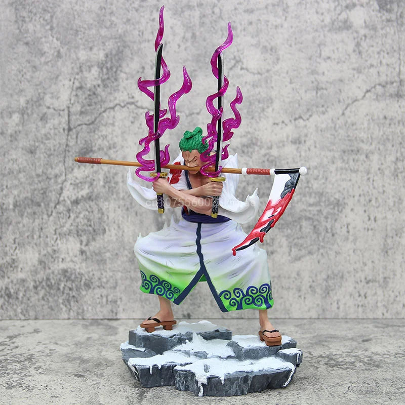 Манга One Piece Roronoa Zoro Аниме Фигурка Класическа статуя на Zoro 31 см PVC Модел Екшън Фигурка Колекция Орнамент Подарък за рожден ден