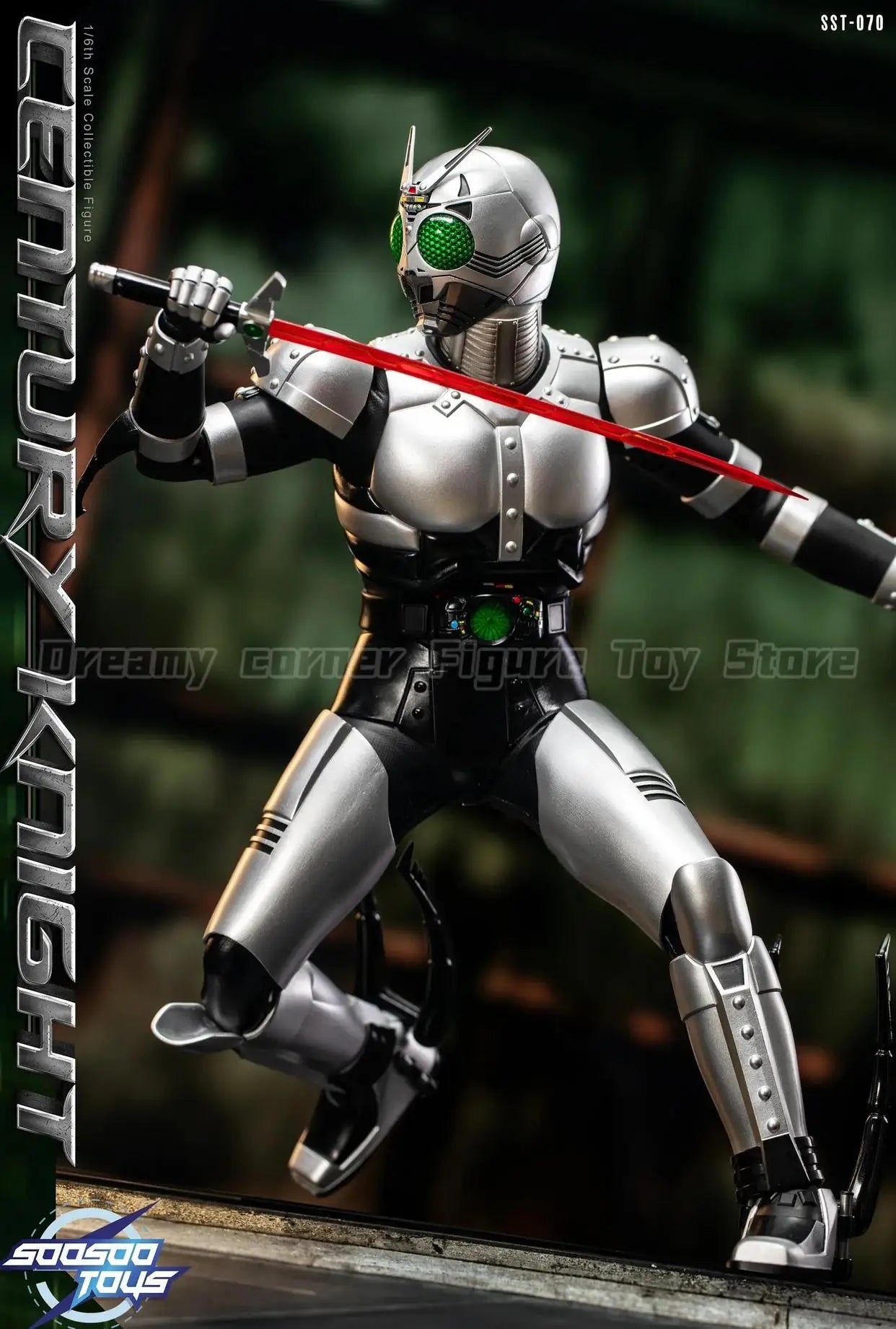 【In Stock】Original SOOSOOTOYS SST-070 Silver Shadow Warrior Kamen Rider Shadow Moon 1/6 Action Figure Toy