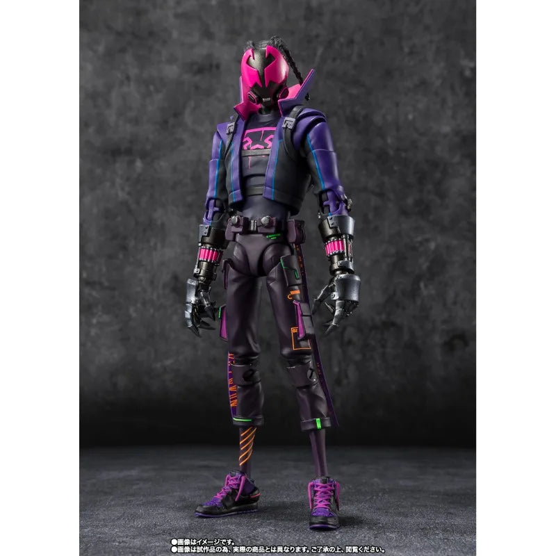 Fast Shipping Bandai Anime SHF Miles G Morales Spider-Man Across the Spider-Verse Original Model Toys Action Figure Children Kid