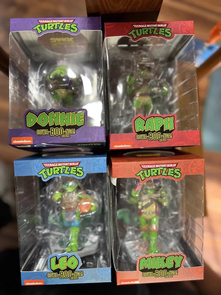 Mighty Jaxx Licensed Cowa Boo Nga Remix Turtle Action Figure - Open Box Collectible, Halloween Gift for Anime Fans