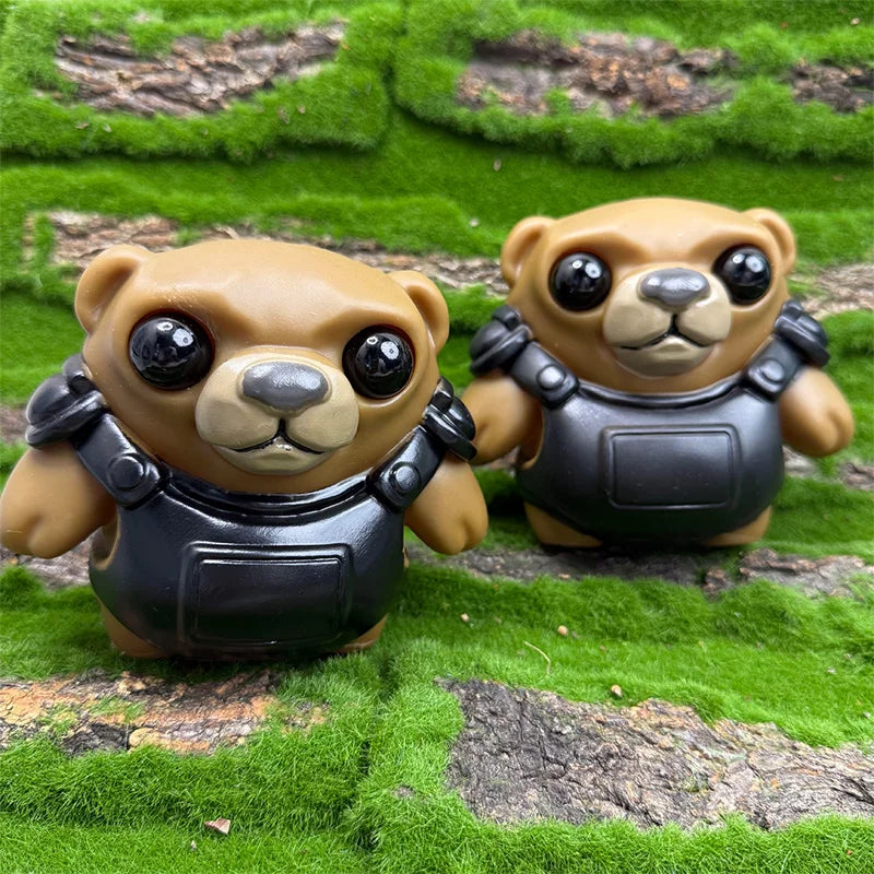 11cm/4.33in Valorant Squeeze Tactical Bear Kneading Doll 3D Fun Decompression Game Peripheral Model Creative Relaxation Gift Toy