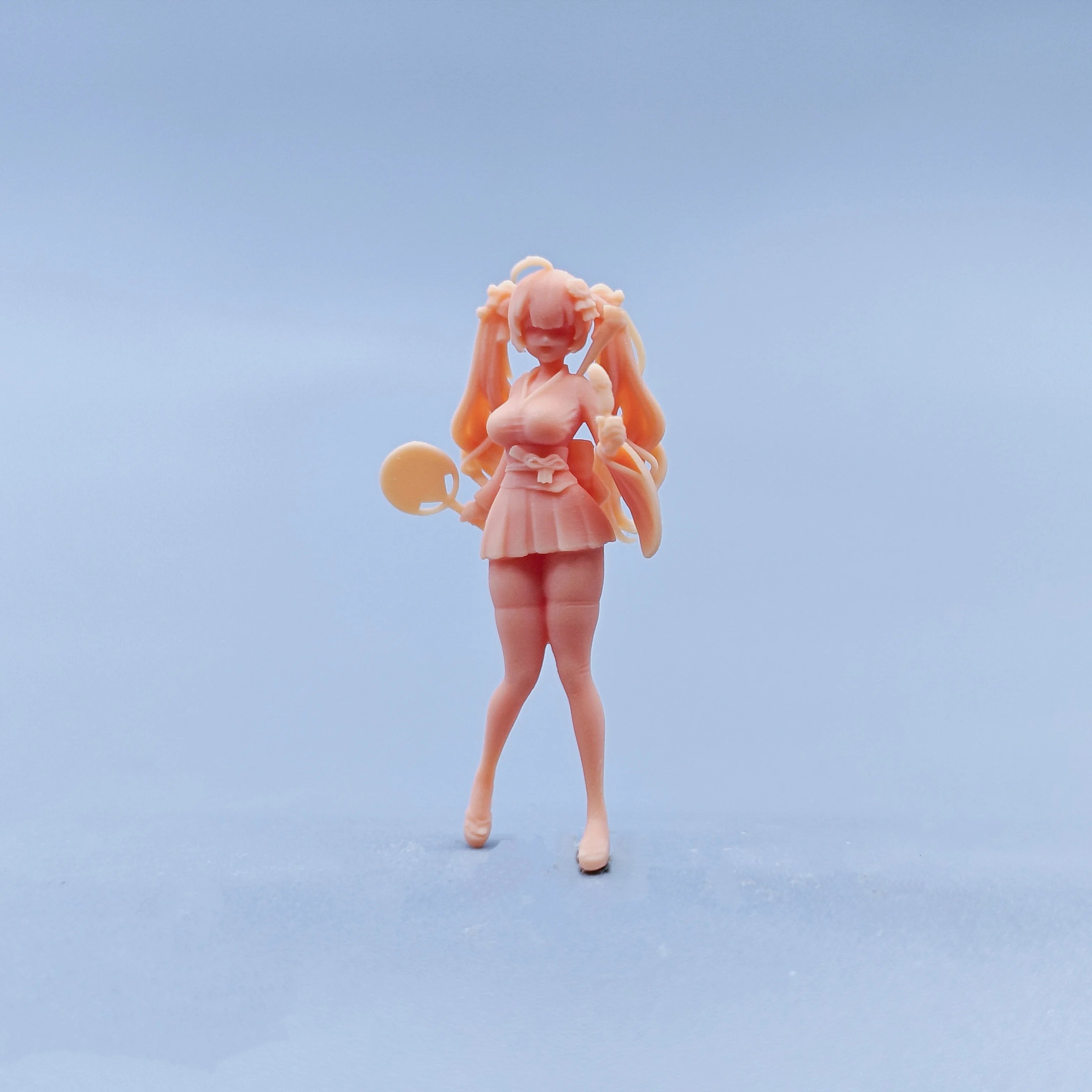1/64 Figurines Scale Model Resin Kimono Honolulu Uncolored Miniatures Diorama Hand-painted D613