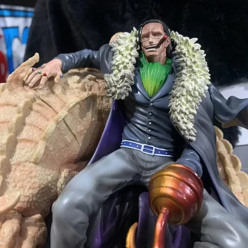 26cm ONE PIECE Anime Figures Sir Crocodile Characters Action Figures Scene Ornaments Collect PVC Model Desktop Display Gift Toys