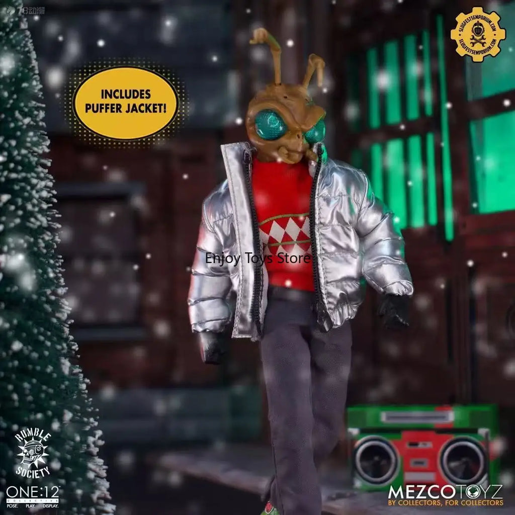 In Stock: Mezco Christmas Ant-Man - Gomez Gold Label Limited Deluxe Version, 6-Inch (1/12 Scale) Cloth-Articulated Figure