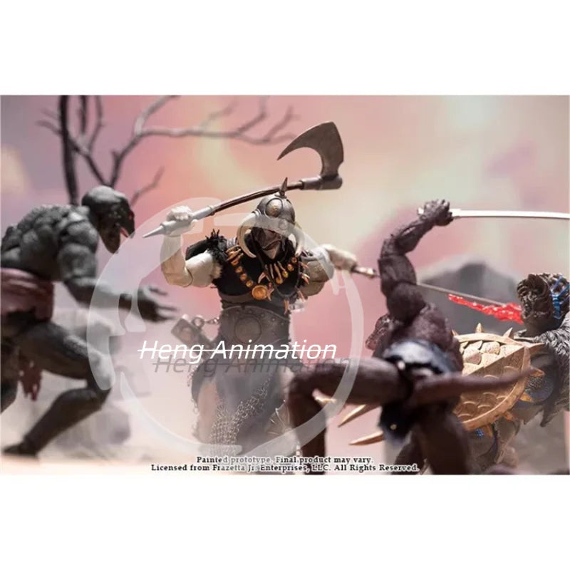 Pre-saleCut-offs Harbinger Studios Savage Furnace 1/12 Death Dealer Movable Soldier Figurine Ornament Collectible Gift