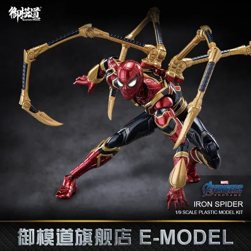 MORSTORM E-model Marvel Iron Man MK50 49 46 47 43 MK7 Iron SpiderMan Deluxe 1/9 Scale Action Figure Assembled Model Toy