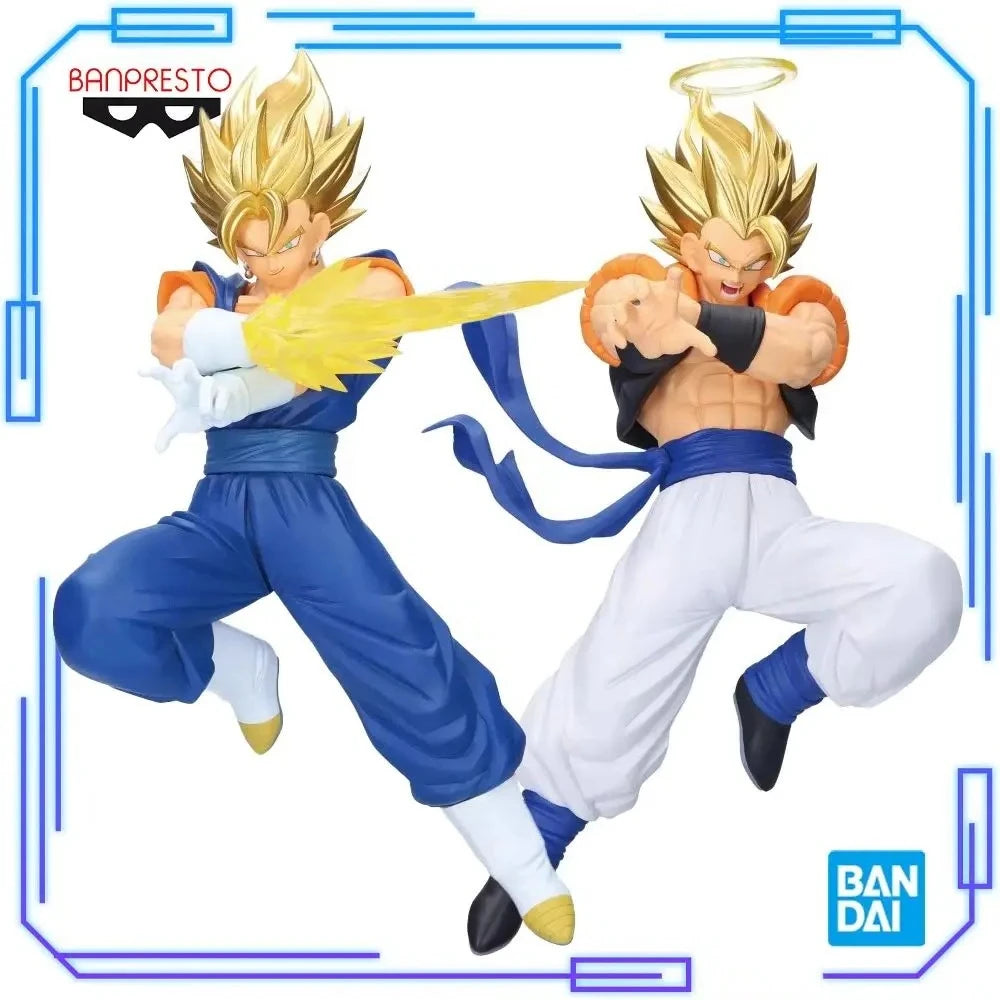 In Stock Bandai Original Genuine Banpresto Dragon Ball Z Dokkan Battle 10th Anniversary Figure Vegetto Gogeta 19cm Model Toys