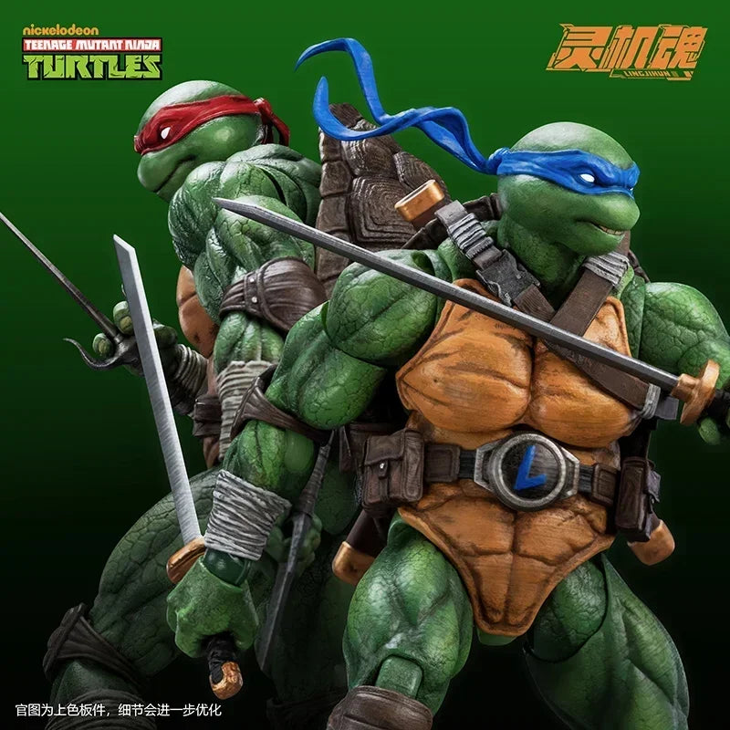 Original Ling Ji Hun TMNT Series Raphael Mikey Leonardo Donatello Action Figures Collectibles Models