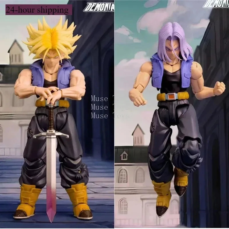 Demoniacal Fit Dragon Ball Z SHF Super Saiyan Trunks The Boy From The Future Son of Tomorrow Action Figure Models Toys In Stock