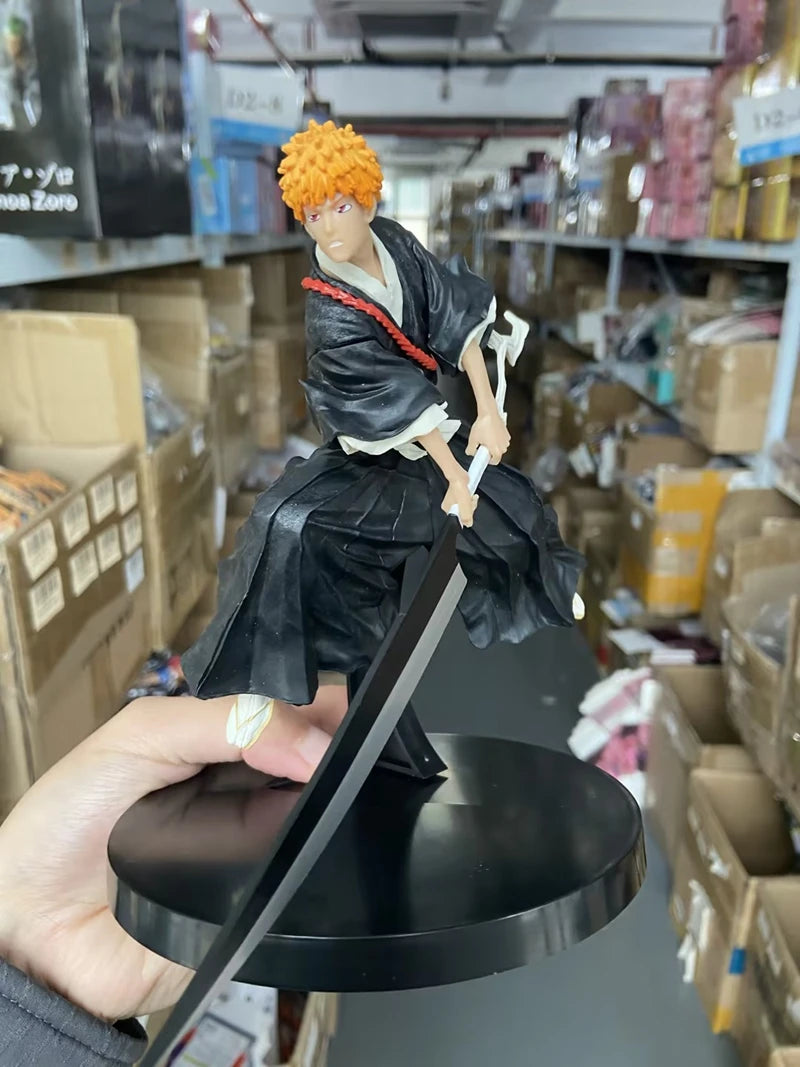 18.5cm BLEACH Anime  Hitsugaya Toushirou Zaraki Kenpachi Kurosaki Ichigo Action Figure Collectible Model Toys Japanese Dolls