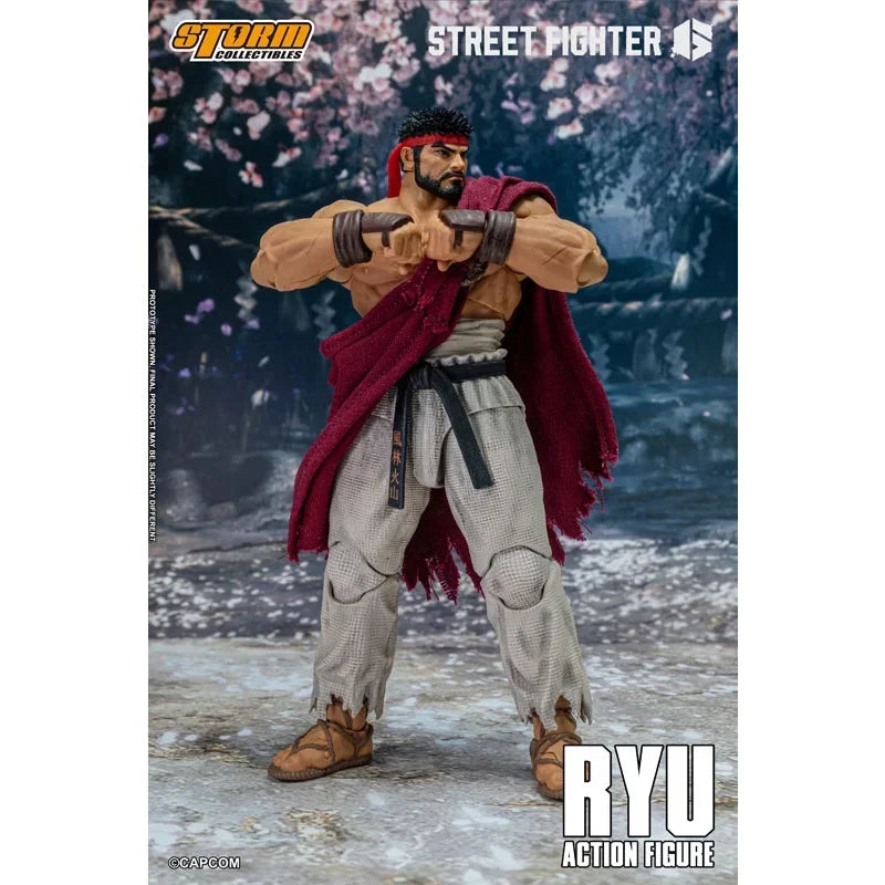 Оригинални играчки Storm Street Fighter 6 Ryu на склад Аниме екшън колекция фигурки Модели играчки