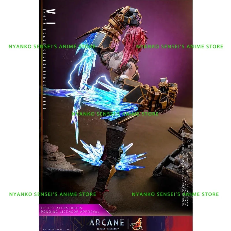 In Stock Hot Toys League of Legends Arcane Season 2 Vi TMS138 1/6 Scale Action Figure Anime Model Trendy Toys Collectibles