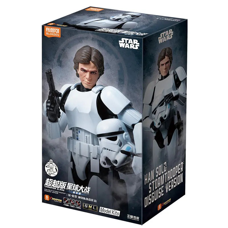 Original Blokees Star Wars Trooper Stormtrooper Darth Vader Action Figures Model Assembly Toys Desktop Ornament Birthday Gifts
