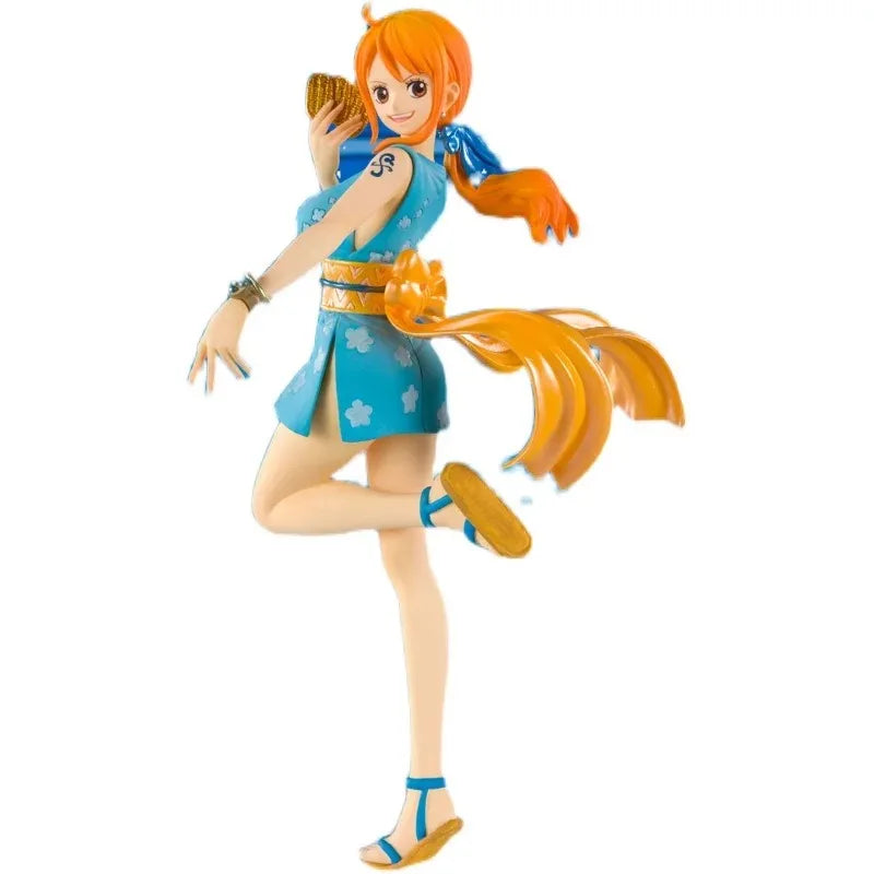 Auf Lager BANDAI Original Figuarts ZERO ONE PIECE Nami Kimono Wano Land Kunoichi Anime Figur Geburtstag Präsentieren Spielzeug Geschenke