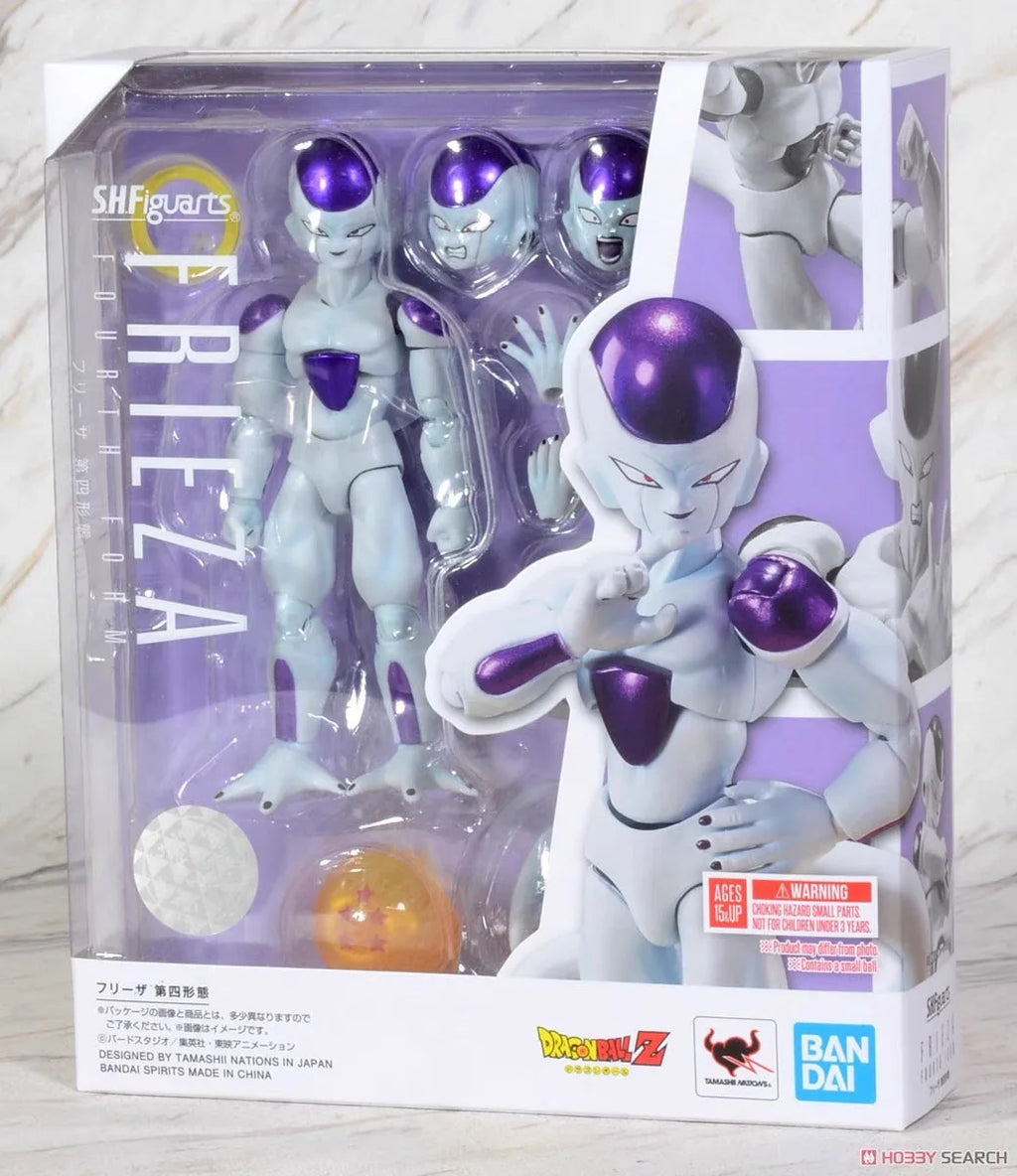 Bandai Original Dragon Ball SHF Frieza The Fourth Form Anime-Figuren Action-Modell Spielzeug Kindergeburtstagsgeschenk Limitierte Auflage Coole Geschenke