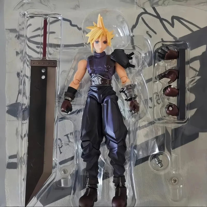 In Stock Original Square Eni Se Bring Art Series Zack Cloud Strife Action Figure Pvc Model Desktop Ornament Toys Gift