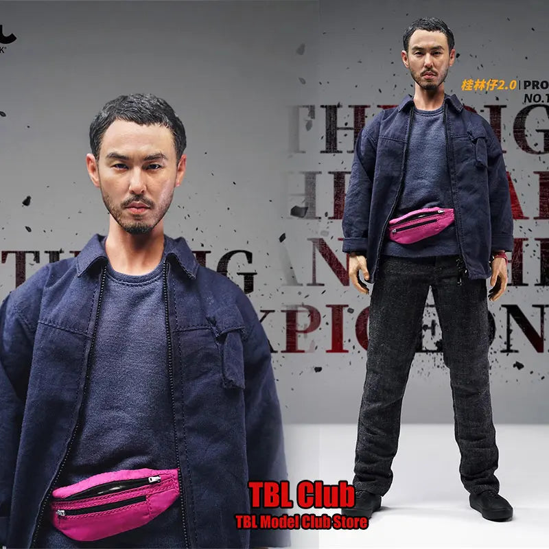 JXK TD2401 1/6 Scale Male Soldier Wanted Criminal Chen Guilin The Pig the Snake and the Pigeon Full Set 12inch Action Figure