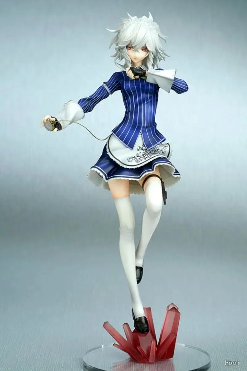 100% Original:Touhou Project Izayoi Sakuya 23cm PVC Action Figure Anime Figure Model Toys Figure Collection Doll Gift