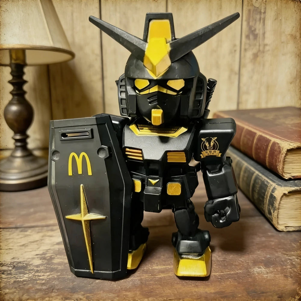 Bandai Mcdonald Gundam Gunpla Qmsv Mini Rx-78- VerAngus Type Action Figure High Quality Robot Kits Models Toy Gundam Anime