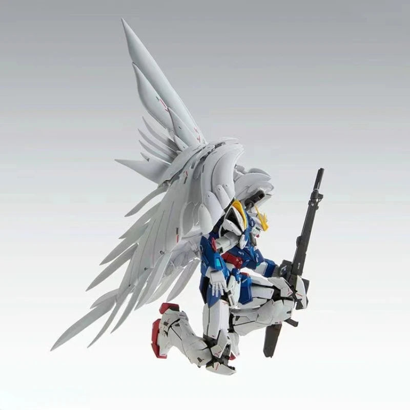 Bandai Genuine Original Mg 1/100 Wing Gundam Zero Ew Ver Ka Anime Action Figure Assembly Toys for Gift Collectible Model Ornamen