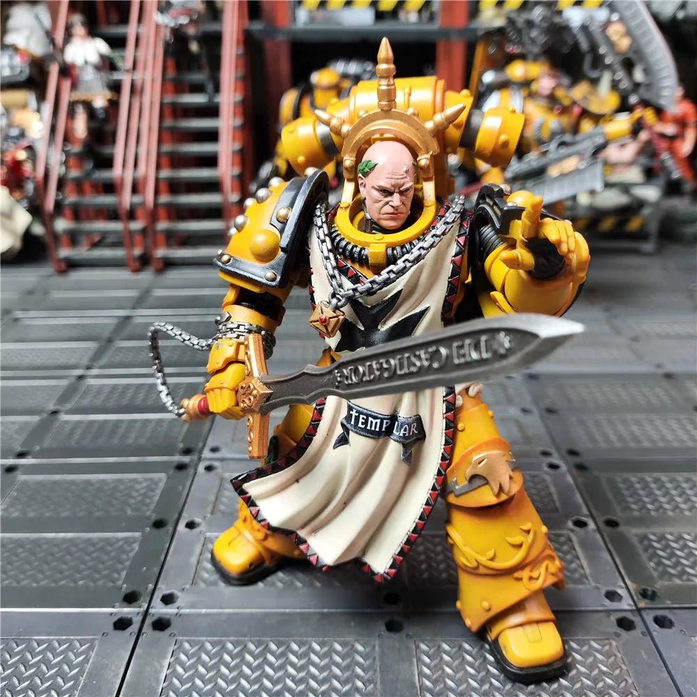 【In Stock】JOYTOY Warhammer 40K Imperial Fist First Warrior Sigismund Model Gift Collection 1/18 Action Figure