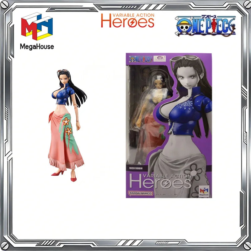 MegaHouse Original Variable Action Heroes One Piece Anime Luffy Shanks Boa Hancock Zoro Robin Action Figure Toys Gifts Model