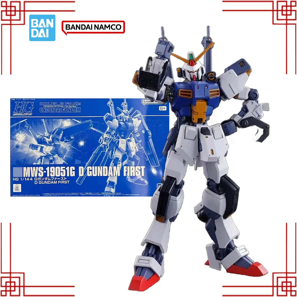Bandai Gundam Model Kit HG 1/144 MWS-19051G D GUNDAM FIRST Anime Figure Gunpla Building Kit Collectibles Toys For Boys Gift