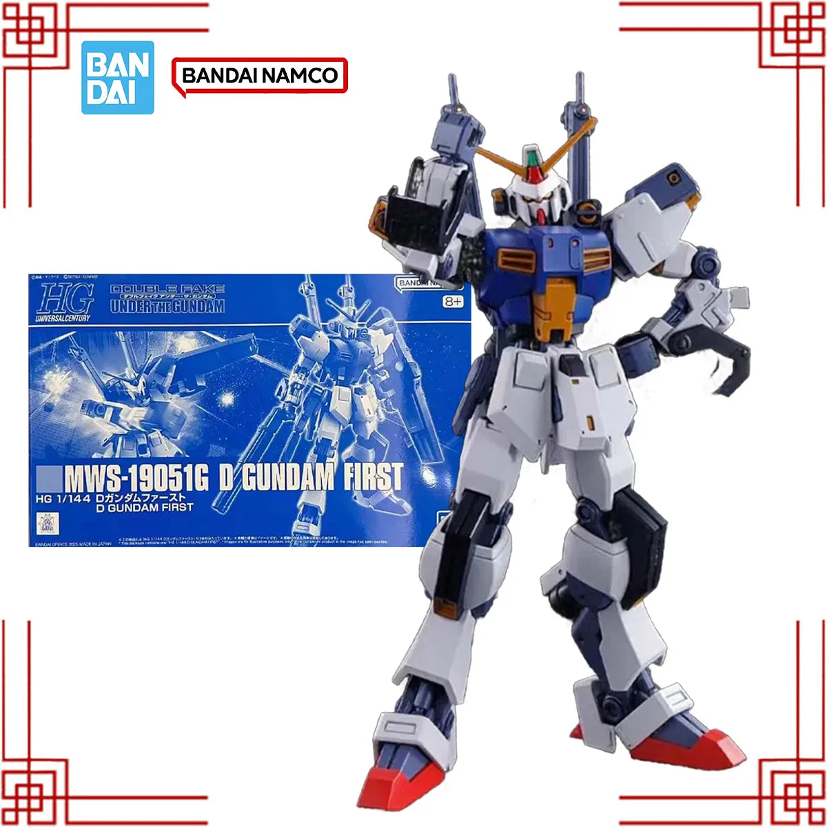 Bandai Gundam Model Kit HG 1/144 MWS-19051G D GUNDAM FIRST Anime Figure Gunpla Building Kit Collectibles Toys For Boys Gift