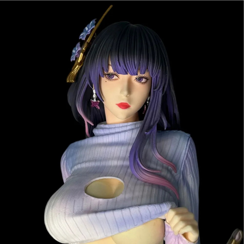 20.08in/51cm Anime Genshin Impact Figure Raiden Shogun Action Figures PVC Statue Model Collection Toys Gifts