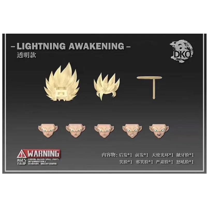 In Stock DKO TOYS Dragon Ball Z Action Anime Figure SHF SSJ2 Super Saiyan 2 Son Goku Broly Heads Accessories Headsculpt Toys