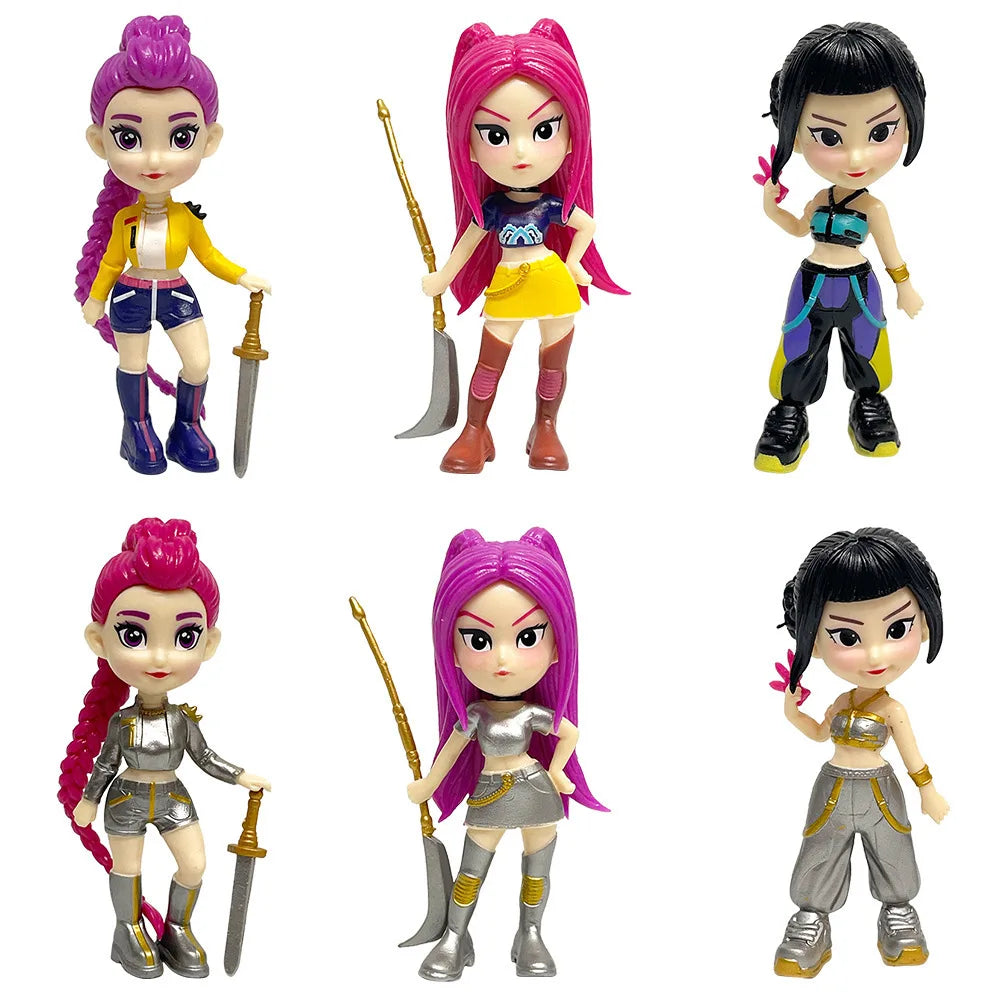 New product Magic Hunting Group Q version suit Handmade doll tabletop decoration Korean trendy women's group figure decoration t