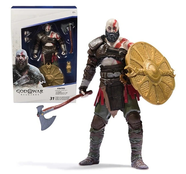 Original God Of War 5 Model Aloy Varl Atreus Anime Action Figure Toys Game Figuras Peripheral Collection Desktop Ornaments Gifts