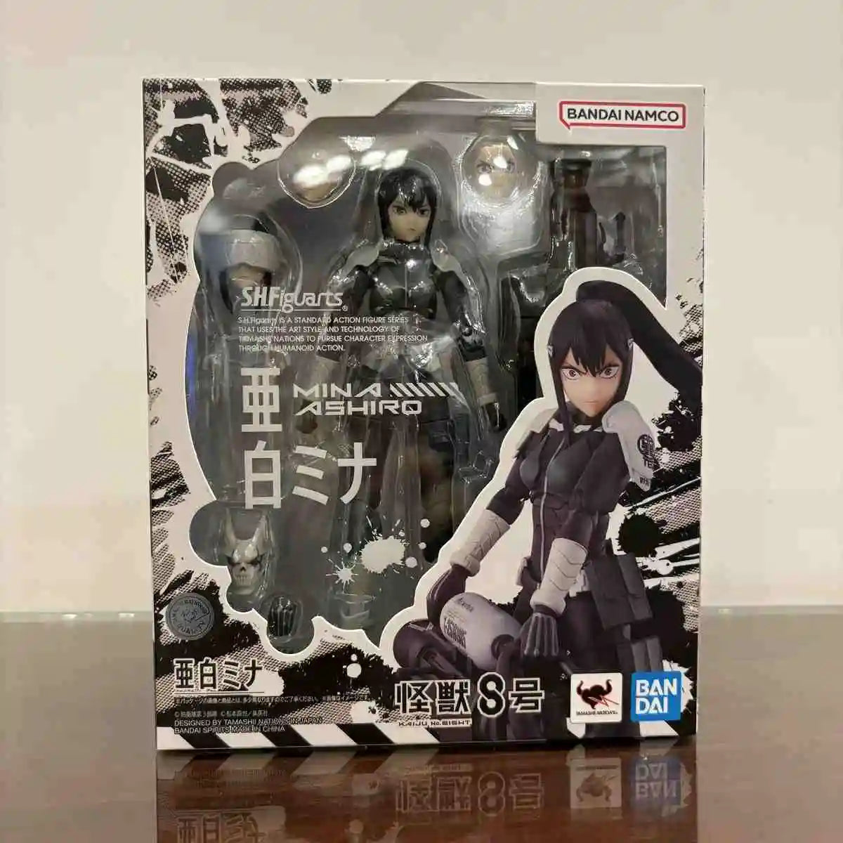 In Stock Bandai S.H.Figuarts Shf Kaiju No.8 Kikoru Shinomiya Model Kit Anime Action Figures Finished Model Kit Toy Gifts For Kid