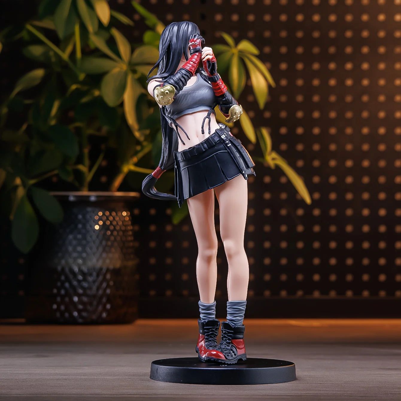 ff7 Tifa Tifa Female Fighter Anime Statue Figure Ornaments Small Gifts Room Decorations Christmas Gifts