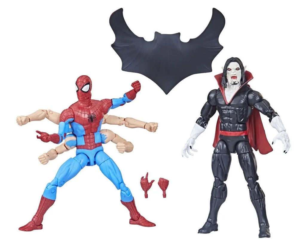 In Stock Marvel Legends Series Six Arm SpiderMan Vs Morbius 2 Pack Walmart Exclusive Action Figure Model Toy Hobby Gift