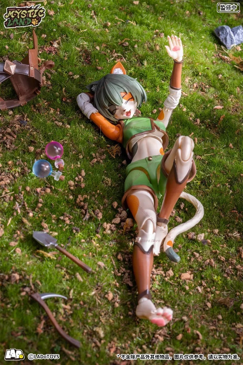 LADo TOYS 1/12 Adventure Squad Drei getigerte Katzen Kräuterkundler Tonya Actionpuppe