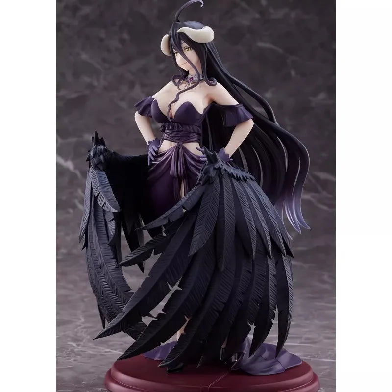 TAiTO Original AMP OVERLORD IV Albedo Black Dress Ver. 20CM PVC Anime Action Figures Model Collection Ornament Toys