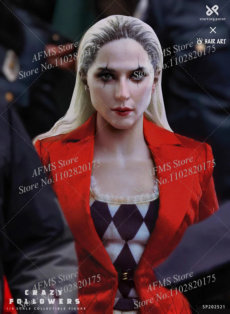 QD202501 1/6 Scale Collectible Figure Crazy Clown Lover Follower Singer 12Inch Women Soldier Action Figure Model Toys
