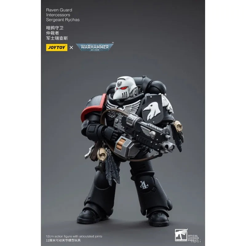 [In Stock] JOYTOY Original 40K1/18 Mobile Doll Warhammer 40000 Dark Crow Guard Arbitrator Mobile Joint Model Toy Gift Collection
