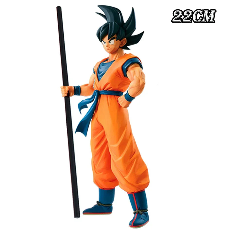 22 см аниме Dragon Ball Son Wukong екшън кукла Super Saiyan Son Goku модел PVC ръчно рисувана фигурка играчка подарък за рожден ден декорация