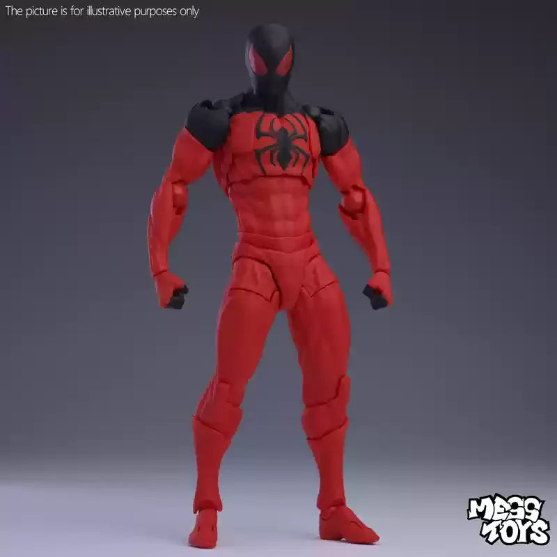 MESS TOYS 16cm The Black Neighbor Symbiotic Spider-Man Black Venom Suit Joint Action Figures Collect Desktop Ornaments Boy Gift