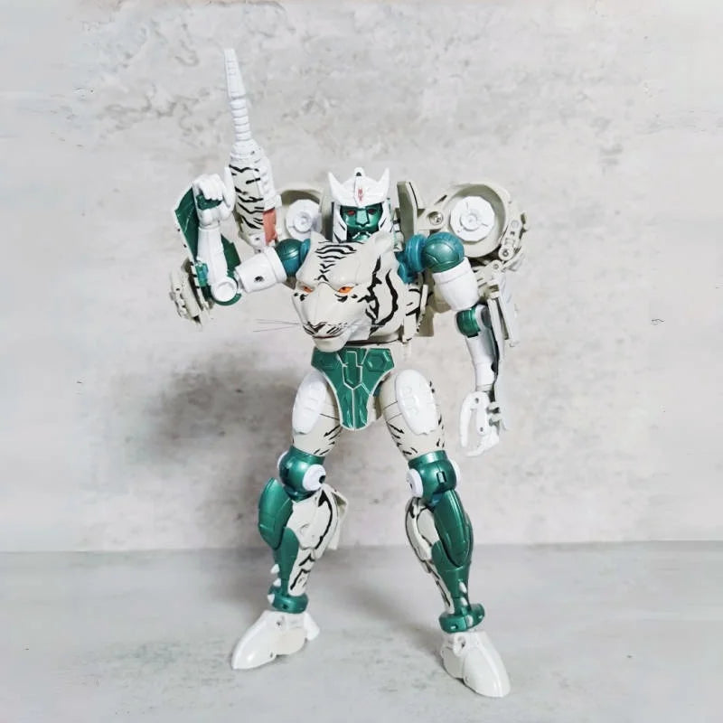 Transforming Robot Toy Tiger Warrior Rt-04 Tigatron Beast Wars Action Figure Collectible Model Statue For Kids And Adults