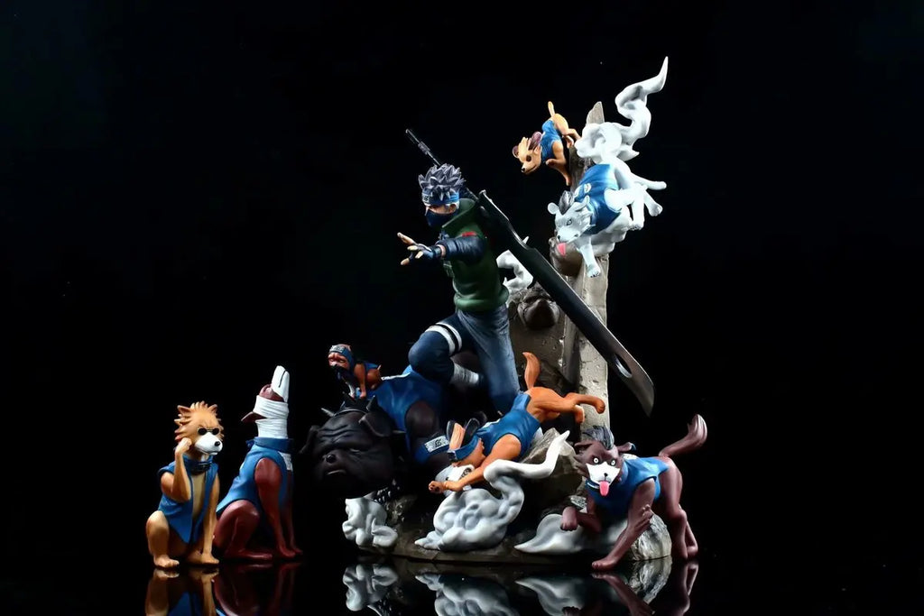 Naruto Shippuden Anime Figures Hatake Kakashi Gk Oversize Model 36cm Action Figure Statue Pvc Figurine Figma Collectible Toys