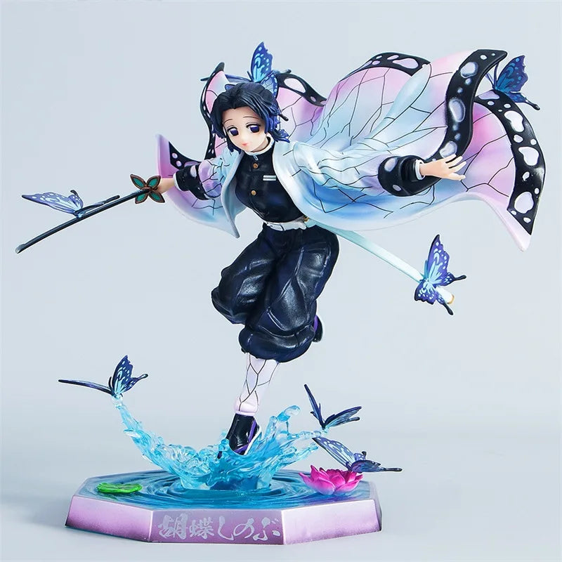 2 types Demon Slayer Figures Kochou Shinobu GK Anime Figures PVC Model Kimetsu No Yaiba Figurine Ornament Kid Christmas Gift