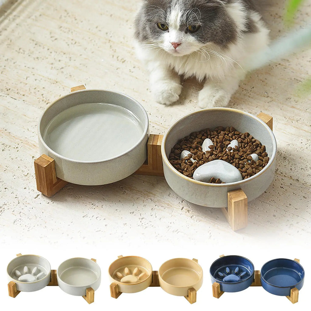Hundenapf mit langsamer Fütterung, Keramik, rutschfest, niedliche Pfoten-Futternäpfe, langsame Fütterung, Hundenäpfe, Haustierbedarf für Katzen, Fütterung, Wasserversorgung, Haus und Hof