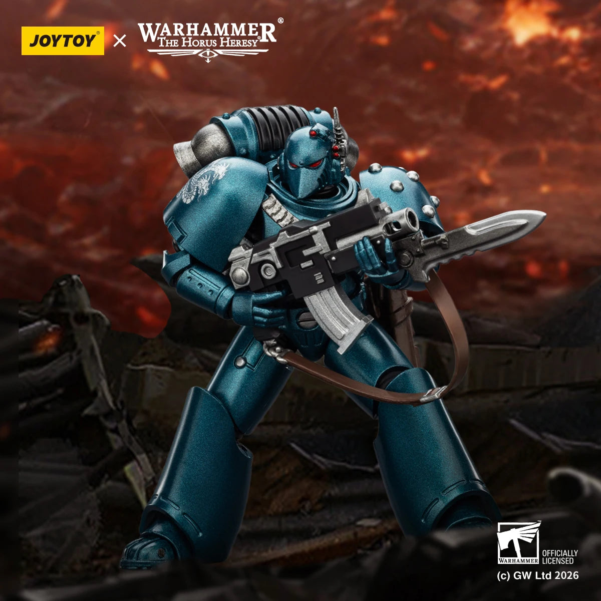 【MT】JOYTOY Warhammer 40K Alpha Legion MKVI Tactical Legionary 1/18 Action Figure Toys Collection